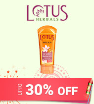 Get Online Offers on Lotus Herbals Products Upto 30% off