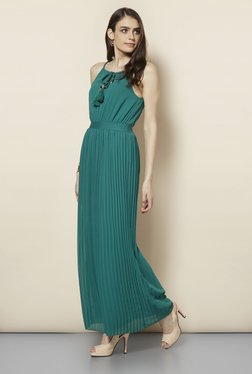 FG-4 Emerald Candy Pleated Maxi Dress