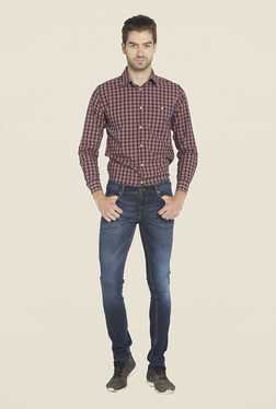 Globus Dark Blue Light Wash Skinny Fit Jeans