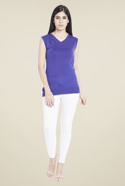 Globus Blue Solid Chic Sweatshirt