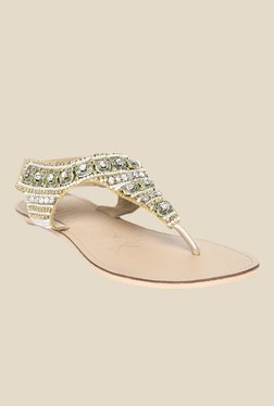 Catwalk Golden Sling Back Sandals