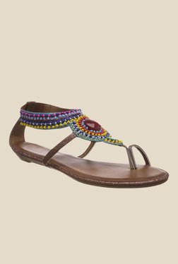 Catwalk Multicoloured Toe Ring Sandals