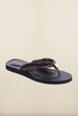 Pavers England Black Slippers