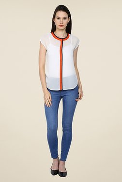 Arrow White Solid Top