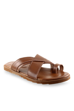 Ruosh Brown Toe Ring Sandals