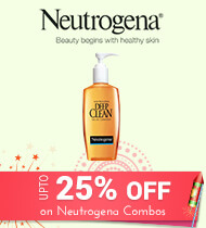 Get Online Offers on Neutrogena Products Upto 25% off on Neutrogena Combos