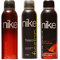 Nike Deodorants Extreme Fission On fire for men 200ml Each (Pack of 3)