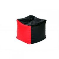 Comfy XL Black Leatherette Bean Puffy Without Beans Cover Only (BPBLAREDXLW)