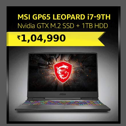 MSI GP65 Leopard i7-9th|Nvidia GTX 1660 ti|NVMe M.2 SSD + 1TB HDD