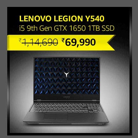 Lenovo Legion Y540 i5 9th Gen|GTX 1650|8GB|1TB SSD
