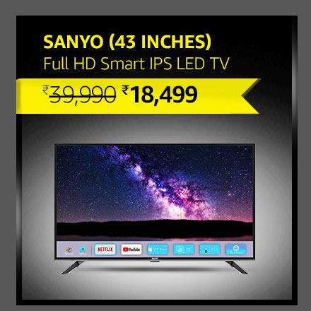 Sanyo (43 inches) Full HD Smart IPS LED TV