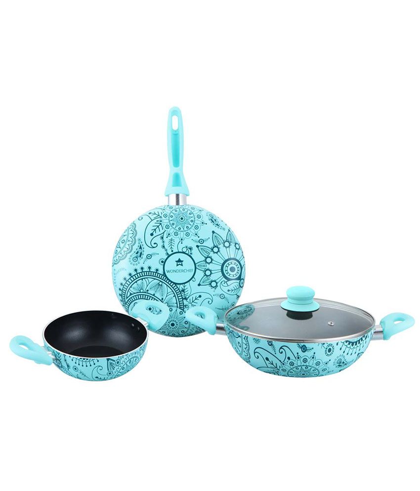 Image result for Wonderchef Oscar Bello Blue Cookware Set