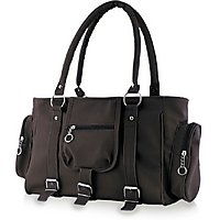 Chhavi Black Pu Casual Plain Handbag Chhavi Black Pu Casual Plain Handbag