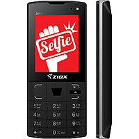 Ziox Zelfie ( Dual camera with front Flash, 2.4 Inch , Wireless FM , 1800 mah battery)