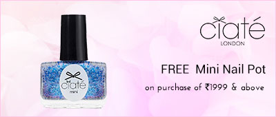 CiateLondon Buy worth Rs. 1999 and get a Mini Nail pot Free