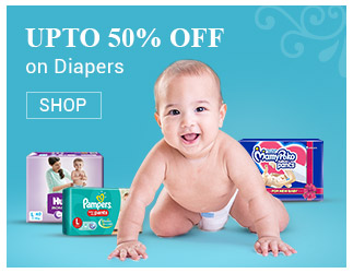 Upto 50% OFF on All Diapers