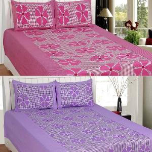 Elegance 6 Pc Cotton Double Bed Sheet Set Elegance 6 Pc Cotton Double Bed Sheet Set