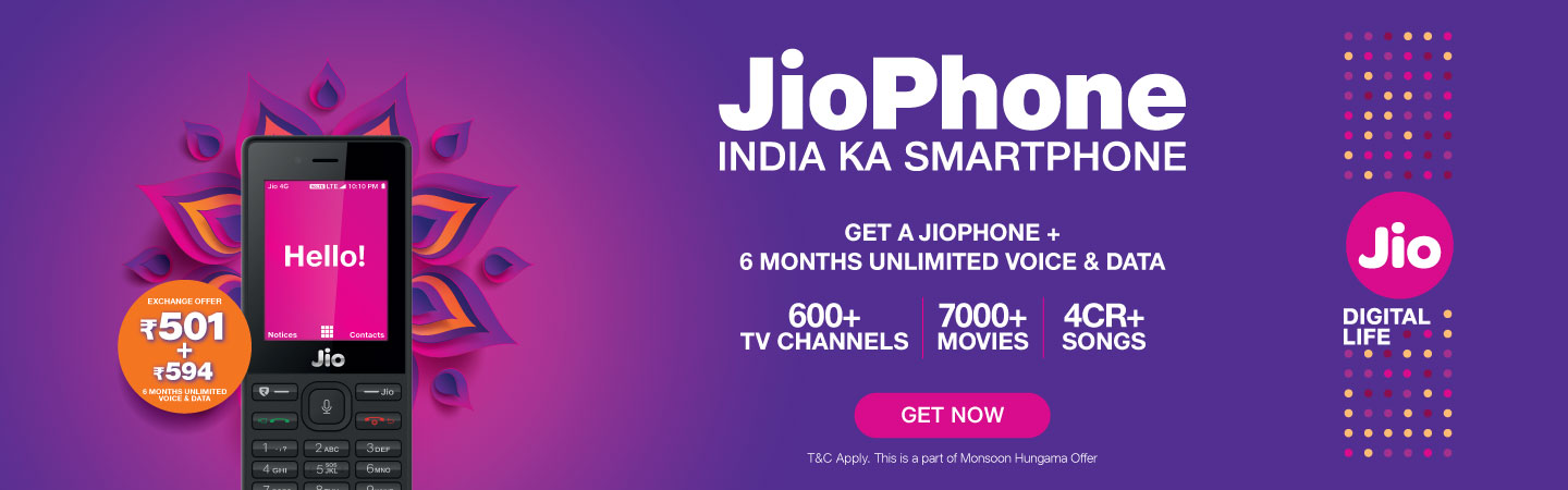 best 4g volte feature phone JioPhone