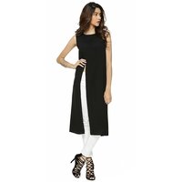 Women's Sleeveless Side Cut Maxi Polyester Top