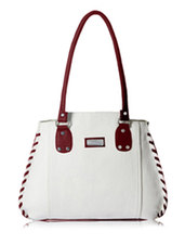 white leatherette handbag - online shopping for handbags