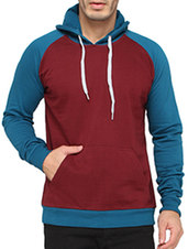 red, blue fleece sweatshirt - Online Shopping for Sweatshirts