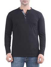 blue cotton tshirt - online shopping for T-Shirts