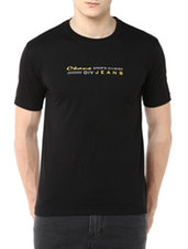 black cotton printed t-shirt - Online Shopping for T-Shirts