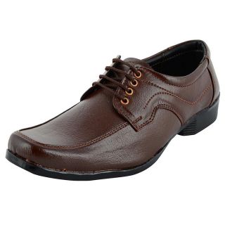 Synthetic Leather Brown Shoes