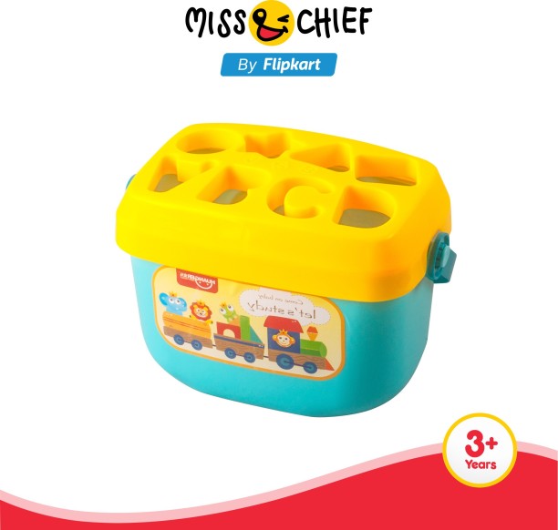 Miss & Chief Shape Sorting Box with 16 Blocks