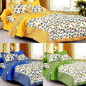 UniqChoice 9 Pc Cotton Double Bed Sheet Set UniqChoice 9 Pc Cotton Double Bed Sheet Set