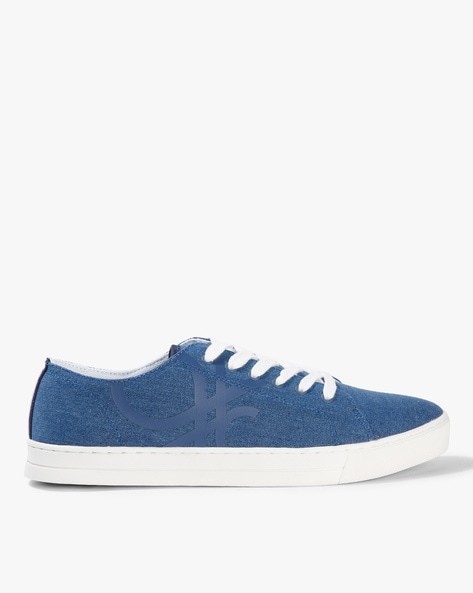 UNITED COLORS OF BENETTON Blue Lace-Ups Printed Lace-Up Casual Shoes