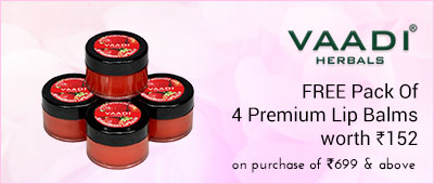 VaadiHerbals Free luxurious saffron shower gel worth Rs 205 (300ml) on purchase of Rs 999 and above