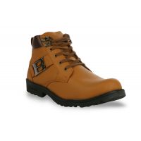 Shoe Island Teek Cream Boots BUN007-TEEK