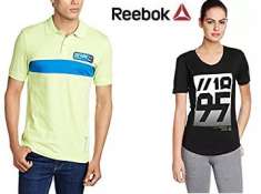 Reebok Clothing 60% off or more from Rs. 249 + FREE SHIPPING