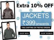 Great Deal:- Winter Jackets starts at Rs. 399 + Extra 10% off + Free Shipping