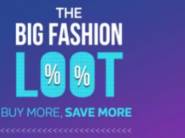 Big Fashion Loot:- Shop for Rs. 2000 & Extra 10% off !! Rs. 3000 at Extra 15% off
