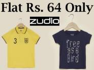 Zudio Cotton Kids T-Shirt at Flat 50% OFF From Rs. 64