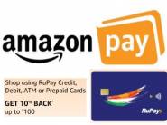 Shop Using Rupay Card and Get 10% Amazon Cashback Up to Rs.100