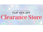 Clearance Store : Flat 60% Off On Latest Collection + Extra Rs.160 Cashback
