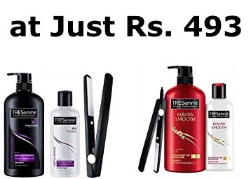 tresemme offer free hair straightener and curler