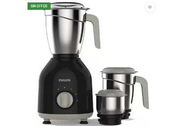 Philips 750 W Mixer Grinder at Rs.2599 + 6% dealCorner Cashback