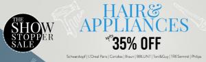 Upto 35% off on Hair Care and Appliances