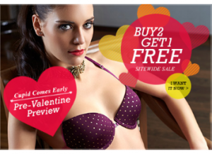 Buy 2 & get 1 free from Zivame valentine preview Sale