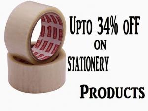 Buy stationary products at upto 34% off, Buy staples, tapes and more