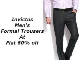 Mens Formal Trousers from Invictus At Flat 60% off