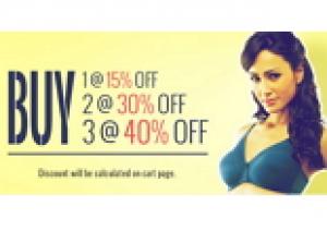 Buy 3 & Get Flat 40% Off On Lingerie | Buy 1 Get 1 FREE
