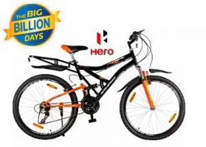 Get Hero SuperStar 26T 18 Speed Cycle at just Rs.5489 + FREE Shipping