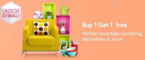 Buy 1 Get 1 Free on Kitchen and Furnishing Items