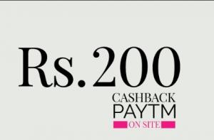 Get FLAT Rs. 200 Cashback on Using Paytm Wallet