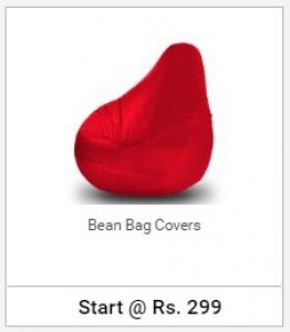 Upto 85% off on Bean Bag Covers starts @ Rs 299 onwards